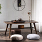 4 Beine 1 Couchtisch Moderner Couchtisch aus Holz mit Ablage