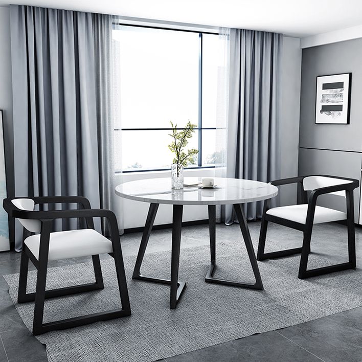 Industrial Style Dining Site Table Stone Furniture with Double Pedestal Clearhalo ' dining_table' 'Dining Tables & Seating' 'Dining Tables' 'furn' 'furn_dining_table' 'Furniture' 'furniture_dining_table' 'Kitchen & Dining Furniture' 'kitchen&dining_furn' 'kitchen' 'kitchen_dining_table' 1200x1200_7be709b0-f025-4c00-a1e1-31c229349cc8