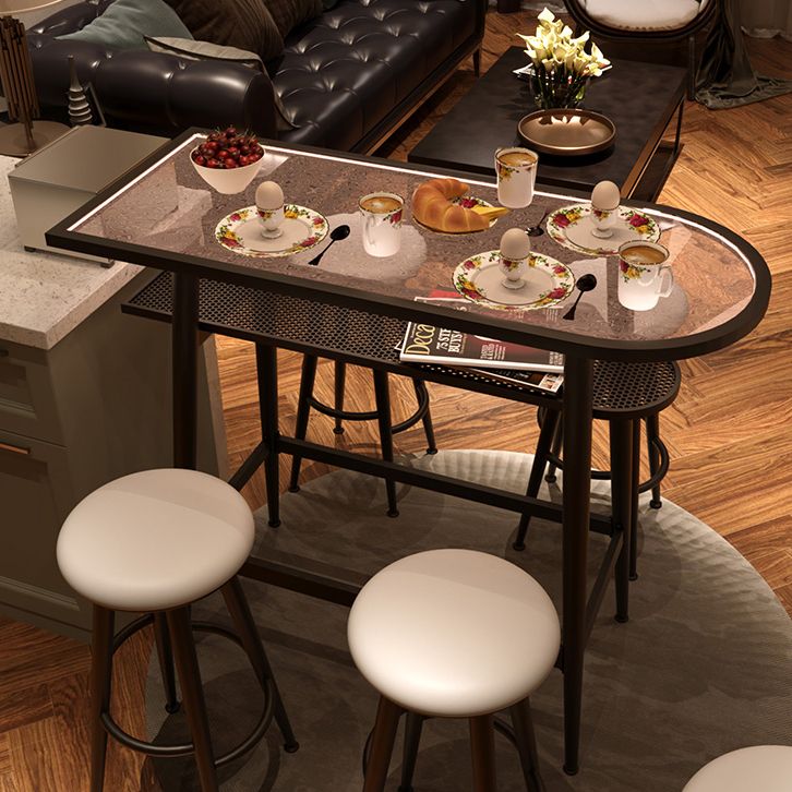 Round Faux Leather Dining Stool Backless Bar Stool with Metal Base Clearhalo 'Bar Furniture' 'Bar Stools' 'bar_stools' 'furn' 'furn_bar_stools' 'Furniture' 'Kitchen & Dining Furniture' 1200x1200_7be92a79-92ab-4225-a2cf-30950f2e3413