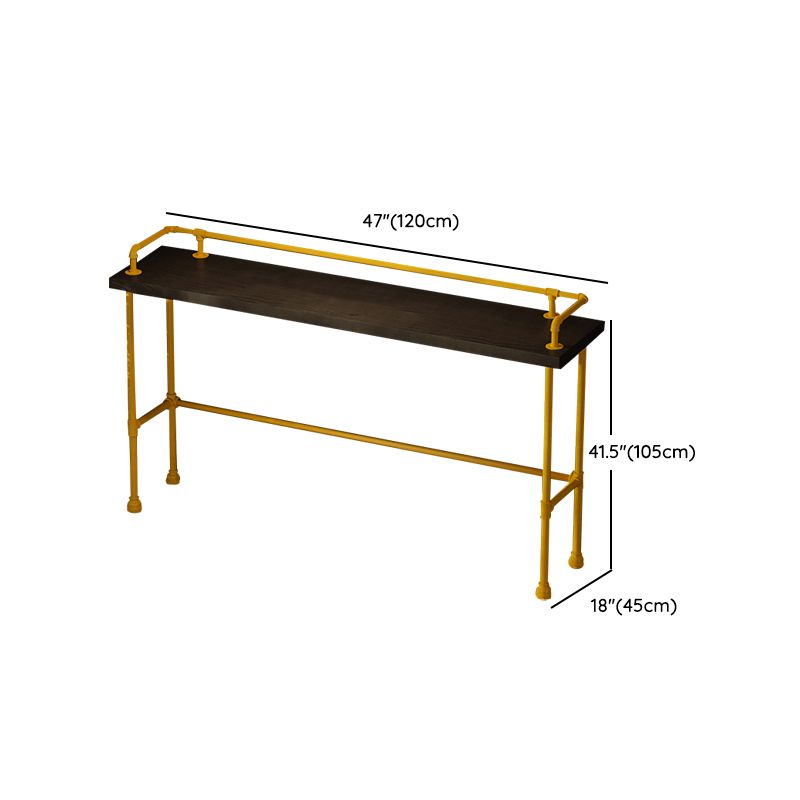 Wood and Metal Bar Stool and Table Set 1/3/4/5/6 Pieces Rectangular Clearhalo 'Bar Furniture' 'furn' 'furn_home_bar_bar_sets' 'Furniture' 'Home Bars & Bar Sets' 'home_bar_bar_sets' 'Kitchen & Dining Furniture' 1200x1200_7be94592-8f40-4b94-83b8-03c96c2afd56