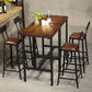 Brown Solid Wood Bar Table Industrial Dining Table for Kitchen Living Room Clearhalo 'Bar Furniture' 'Bar Tables' 'bar_tables' 'furn' 'furn_bar_tables' 'Furniture' 'Kitchen & Dining Furniture' 1200x1200_7be9e968-380e-44cb-829e-1f925eed126f