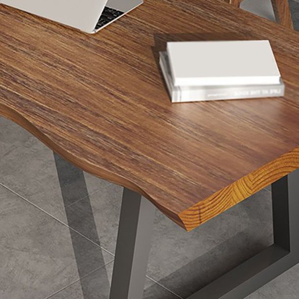 29.5 "H Contemporain Simple Wood Office Bureau Home Writing Desk avec base de traîneau