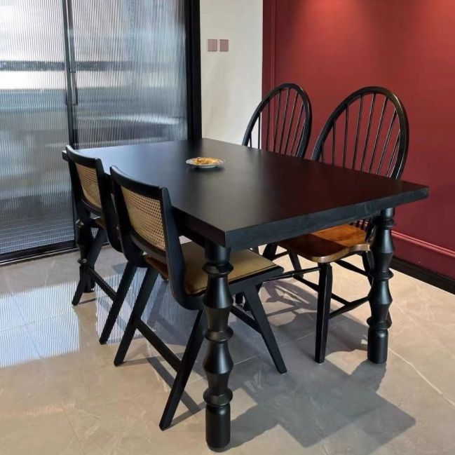 Rectangle Casual Dining Table Solid Wood Fixed Table for Restaurant Clearhalo ' dining_table' 'Dining Tables & Seating' 'Dining Tables' 'furn' 'furn_dining_table' 'Furniture' 'furniture_dining_table' 'Kitchen & Dining Furniture' 'kitchen&dining_furn' 'kitchen' 'kitchen_dining_table' 1200x1200_7beea9a6-479a-4355-b318-88de5676192a