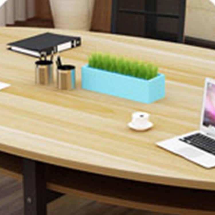 Modern Home Oval Desk Artificial Wood Bedroom Writing Desk for Office Clearhalo 'furn' 'furn_office_desk' 'Furniture' 'Office Desks' 'Office Furniture' 'office_desk' 1200x1200_7bf09a06-79ba-4d43-9197-114cf3dc0223