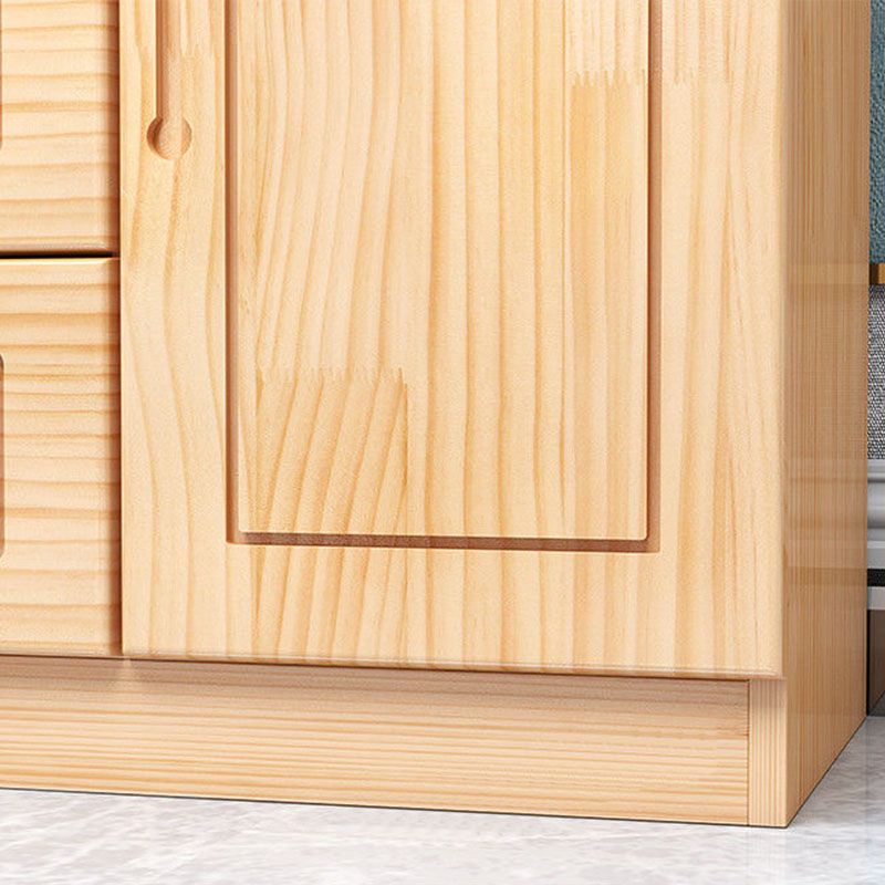 Console de télévision de stockage fermé de style moderne avec 3 tiroirs