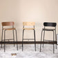 Low Back Metal Indoor Barstool Industrial Black Tall Stool with Wood Seat 1 Piece Clearhalo 'Bar Furniture' 'Bar Stools' 'bar_stools' 'furniture_bar_stools' 'Kitchen & Dining Furniture' 'kitchen&dining_furn' 'kitchen' 'kitchen_furn' Furniture' 1200x1200_7bf35cfc-4243-48da-9d8b-6daaa259d8a8