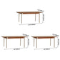 Minimalist Kitchen Brown Dining Table Rectangle Shape Solid Wood Dining Table with 4 Legs Base Clearhalo ' dining_table' 'Dining Tables & Seating' 'Dining Tables' 'furn' 'furn_dining_table' 'Furniture' 'furniture_dining_table' 'Kitchen & Dining Furniture' 'kitchen&dining_furn' 'kitchen' 'kitchen_dining_table' 1200x1200_7bf425cf-86a4-4fed-b29b-dcd326987f78