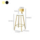 Modern Rectangle Bar Table Set 1/3 Pcs Black and Gold Metal Frame Bar Table and Stools Clearhalo 'Bar Furniture' 'furn' 'furn_home_bar_bar_sets' 'Furniture' 'Home Bars & Bar Sets' 'home_bar_bar_sets' 'Kitchen & Dining Furniture' 1200x1200_7bf9b903-3fdb-4825-9c05-51114ac54b19