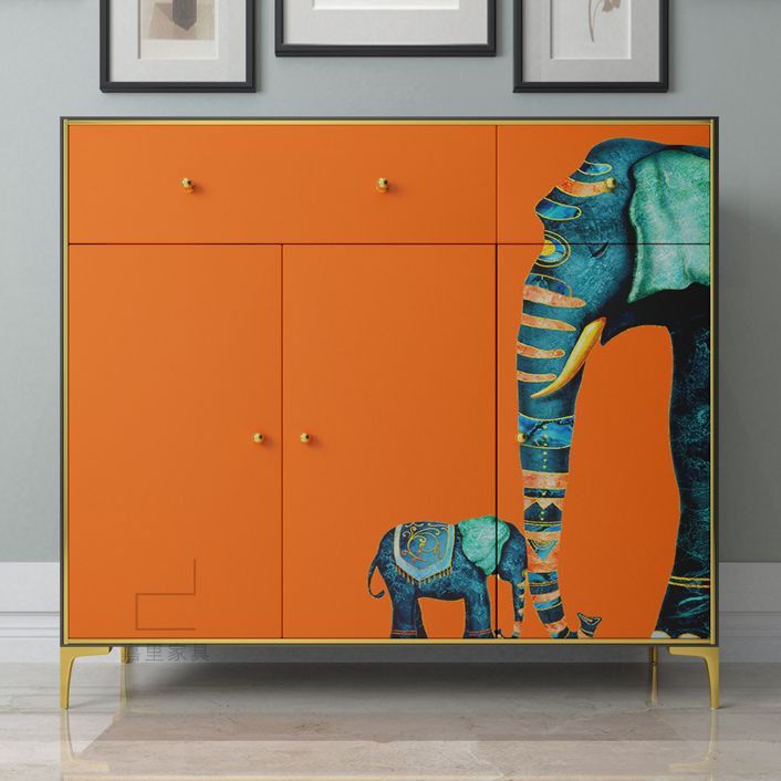 2-Drawer Engineered Wood Sideboard Glam 47.2"L Stone Countertop Credenza for Living Room Clearhalo 'buffet_sideboard' 'Buffets & Sideboards' 'furn' 'furn_buffet_sideboard' 'Furniture' 'furniture_buffet_sideboard' 'Kitchen & Dining Furniture' 1200x1200_7bfba7eb-ecd0-4986-9801-ad0d0aa808ee