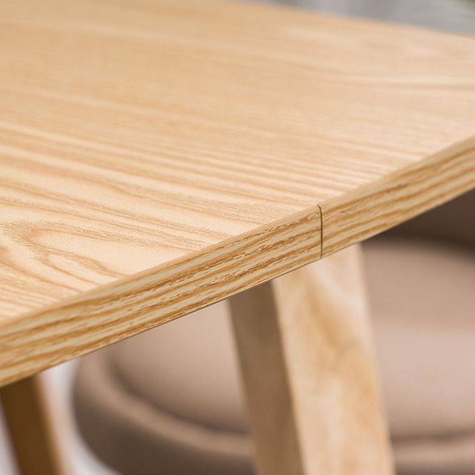 Mesa de bar rectangular de estilo contemporáneo, mesa de comedor de madera para el hogar
