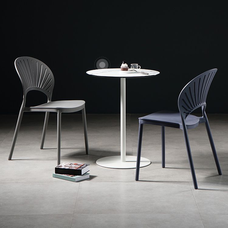 Contemporary Style Dining Chairs Plastic Dining Armless Side Chairs for Kitchen Clearhalo ' kitchen&dining_furn' 'Dining Chairs' 'Dining Tables & Seating' 'dining_chair' 'furn' 'furn_dining_chair' 'Furniture' 'furniture_dining_chair' 'Kitchen & Dining Furniture' 'kitchen' 1200x1200_7bfdd794-4932-428d-8ce4-6ee37e99d509