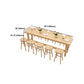 Dining Room Pine Wood Counter Table 42-inch Height Contemporary Bar Table Clearhalo 'Bar Furniture' 'Bar Tables' 'bar_tables' 'furn' 'furn_bar_tables' 'Furniture' 'furniture_bar_tables' 'Kitchen & Dining Furniture' 1200x1200_7bff4e7c-4b8d-4931-bfb2-04ddd9600103