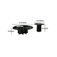 Modern Style Round Glass Table with Metal Base Pedestal Base Coffee Table