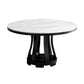 Contemporary Round Shape Table Sintered Stone White Standard Dining Table for Kitchen Clearhalo ' dining_table' 'Dining Tables & Seating' 'Dining Tables' 'furn' 'furn_dining_table' 'Furniture' 'furniture_dining_table' 'Kitchen & Dining Furniture' 'kitchen&dining_furn' 'kitchen' 'kitchen_dining_table' 1200x1200_7c0234bf-fa8a-4262-a83c-3906f1e48e43