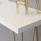 Glam Style Rectangle Counter Set 1/3 Pieces Solid Wood Bistro Set for Indoor Clearhalo 'Bar Furniture' 'furn' 'furn_home_bar_bar_sets' 'Furniture' 'Home Bars & Bar Sets' 'home_bar_bar_sets' 'Kitchen & Dining Furniture' 1200x1200_7c025b7a-ec87-42bf-b3e4-b356f2c6ab55