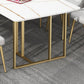 Minimalist Rectangle Shape Dining Table Sintered Stone Standard Dining Table for Kitchen Clearhalo ' dining_table' 'Dining Tables & Seating' 'Dining Tables' 'furn' 'furn_dining_table' 'Furniture' 'furniture_dining_table' 'Kitchen & Dining Furniture' 'kitchen&dining_furn' 'kitchen' 'kitchen_dining_table' 1200x1200_7c02e8fe-9e9e-4e80-adfd-f45695fb2314