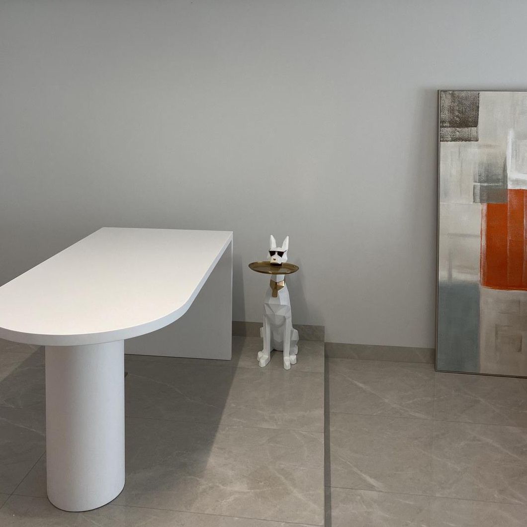 Tavolo da bar in legno con finitura opaca con tavolo da pub moderno doppio piedistallo per piccoli luoghi