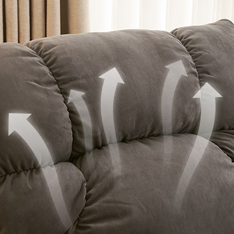 Contemporary Solid Color Standard Recliner Microsuede Recliner Chair Clearhalo 'Chairs & Seating' 'furn' 'furn_recliners' 'Furniture' 'Living Room Furniture' 'Recliners' 1200x1200_7c03f11b-1369-4324-840d-43efbaf2e377