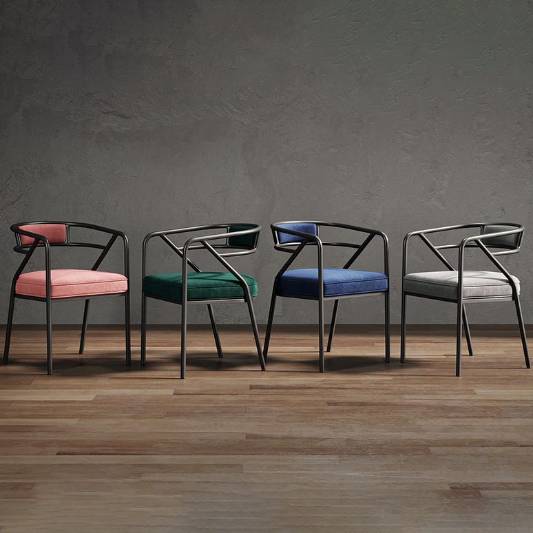 Glam Style Arm Chair Open Back Indoor Dining Chair for Dining Room Clearhalo 'Dining Chairs' 'Dining Tables & Seating' 'dining_chair' 'furn' 'furn_dining_chair' 'Furniture' 'furniture_dining_chair' 'Kitchen & Dining Furniture' 1200x1200_7c04c673-f83f-4d72-9967-96fb5e33787d