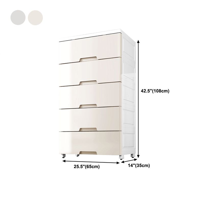 Lingerie Chest Contemporary Plastic Chest with Drawers for Bedroom Clearhalo 'Bedroom Furniture' 'Dressers & Chests' 'dressers_chests' 'furn' 'furn_dressers_chests' 'Furniture' 1200x1200_7c06fb3f-c82a-4914-bb13-f123fe44a741