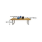 Metal Industrial Rectangle Dining Table Pine Solid Wood Top Table with Sled Base Clearhalo ' dining_table' 'Dining Tables & Seating' 'Dining Tables' 'furn' 'furn_dining_table' 'Furniture' 'furniture_dining_table' 'Kitchen & Dining Furniture' 'kitchen&dining_furn' 'kitchen' 'kitchen_dining_table' 1200x1200_7c07b5a4-e3dc-499d-99f1-e5e54807d4a9