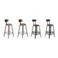Industrial 1/4/7 Pieces Bar Table Set Rectangle Pine Wood Counter Table for Cafe