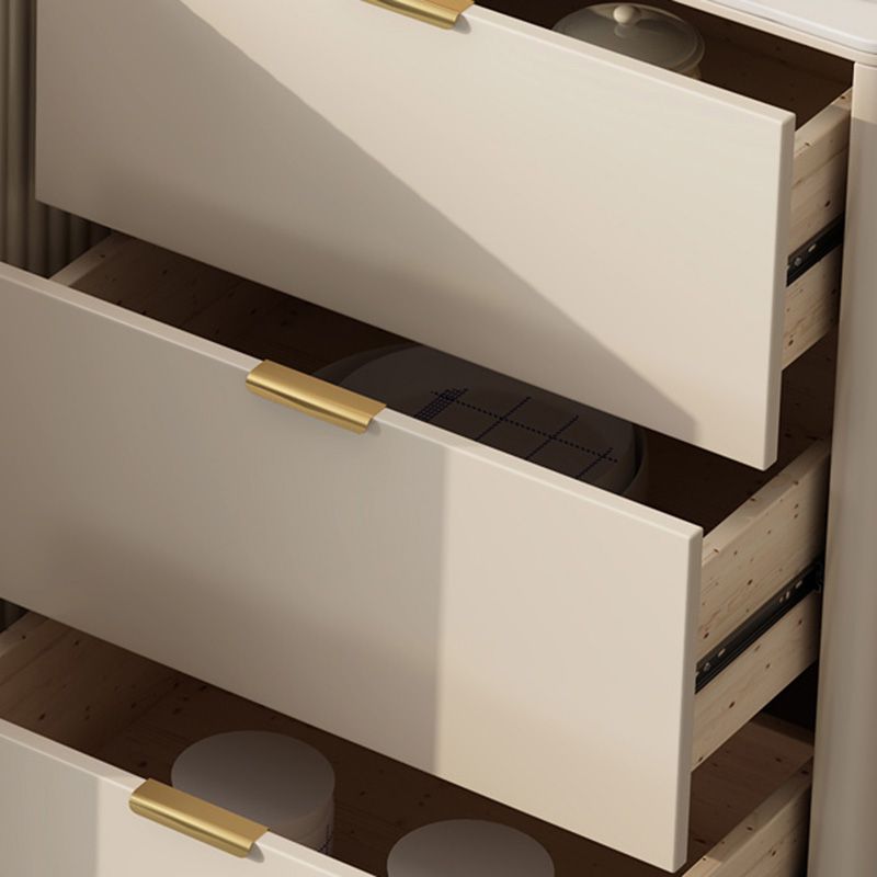 Sintemporagolo Sintelled Stoned Sideboard Cabinet Sideboard di archiviazione di lusso con cassetti e porte