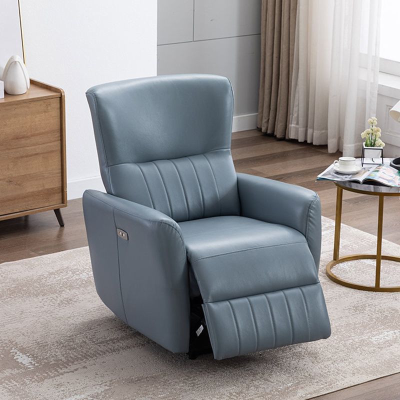 31.1-In Wide Swivel Reclining Chair Manual/Power Faux Leather Recliners
