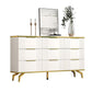 Commode de rangement en pierre de coffre de rangement contemporain de 11,7 pouces de largeur
