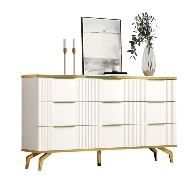 Commode de rangement en pierre de coffre de rangement contemporain de 11,7 pouces de largeur