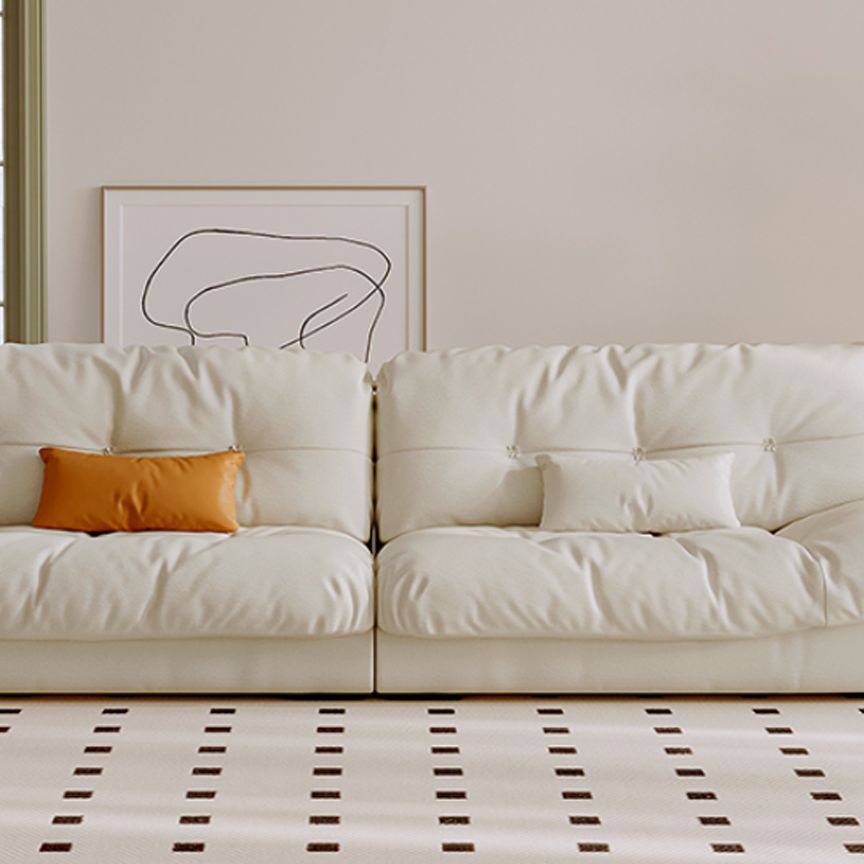 Sedute scandinaviane in tessuto trapuntato in trapuntato a bracciale di divano standard del soggiorno