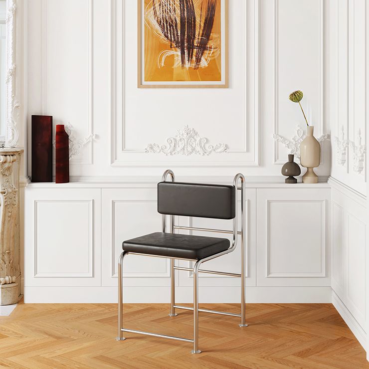 Contemporary Side Chair Metal Open Back Dining Room Chair for Indoor Clearhalo 'Dining Chairs' 'Dining Tables & Seating' 'dining_chair' 'furn' 'furn_dining_chair' 'Furniture' 'Kitchen & Dining Furniture' 1200x1200_7c10e6cf-a3a8-42b3-b636-a26969780a8f