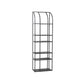 Industrial Metal Bookcase Etagere 5 Shelves Open Back Bookshelf