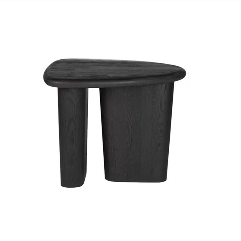 North European Oval Coffee Table Wood Cocktail Table in Black Clearhalo 'Coffee & Accent Tables' 'Coffee Tables' 'coffee_tables' 'furn' 'furn_coffee_tables' 'Furniture' 'Living Room Furniture' 1200x1200_7c132119-93c1-424c-9b5b-527fedf76eaa