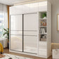 White Mirrored Finish Wardrobe Cabinet Modern Engineered Wood Wardrobe Clearhalo 'Armoires & Wardrobes' 'armoires_wardrobes' 'Bedroom Furniture' 'furn' 'furn_armoires_wardrobes' 'Furniture' 1200x1200_7c13634d-6d7b-41a3-bbea-f065cb4e102f