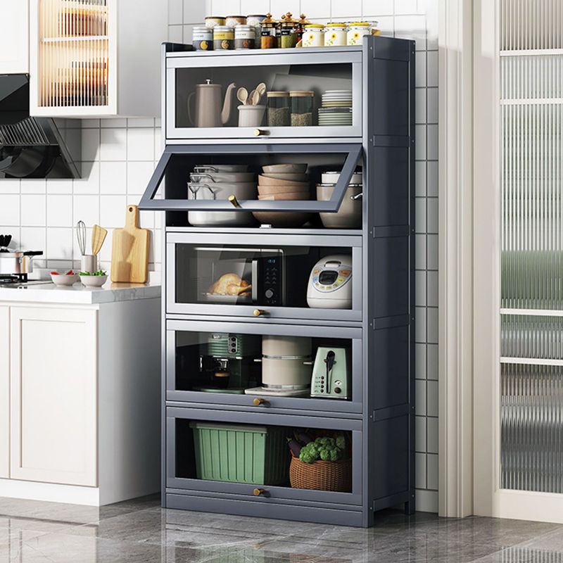 Sideboard di bambù contemporaneo di bambù con porte per sala da pranzo