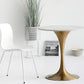 Metal Modern Round Dining Table Marble Top Indoor Table with Tulip Base Clearhalo ' dining_table' 'Dining Tables & Seating' 'Dining Tables' 'furn' 'furn_dining_table' 'Furniture' 'furniture_dining_table' 'Kitchen & Dining Furniture' 'kitchen&dining_furn' 'kitchen' 'kitchen_dining_table' 1200x1200_7c146718-362a-4a66-bf28-2155d9fd144d
