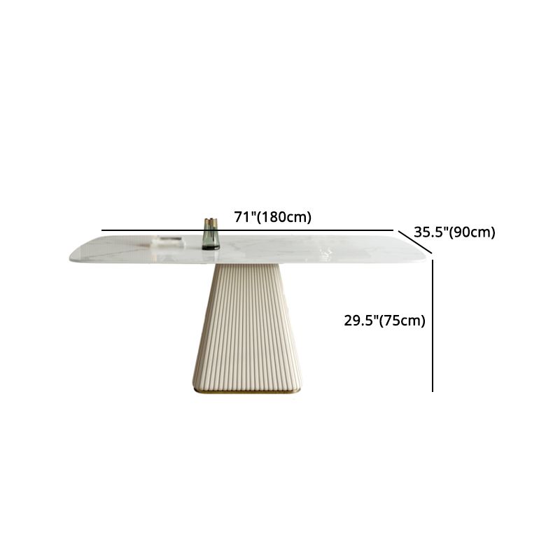 Modern Sintered Stone Top Dining Set Rectangle 1/4/5/6/7 Pieces Dining Table with Chairs Clearhalo 'Dining Room Sets' 'Dining Tables & Seating' 'dining_room_set' 'furn' 'furn_dining_room_set' 'Furniture' 'furniture_dining_room_set' 'Kitchen & Dining Furniture' 1200x1200_7c151804-6b5d-4205-87c3-f7167578f422