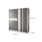 Grey Sliding Wardrobe Cabinet Contemporary Wardrobe Armoire for Bedroom Clearhalo 'Armoires & Wardrobes' 'armoires_wardrobes' 'Bedroom Furniture' 'furn' 'furn_armoires_wardrobes' 'Furniture' 1200x1200_7c156562-213d-4b8c-aa4d-3a431d56d0b0