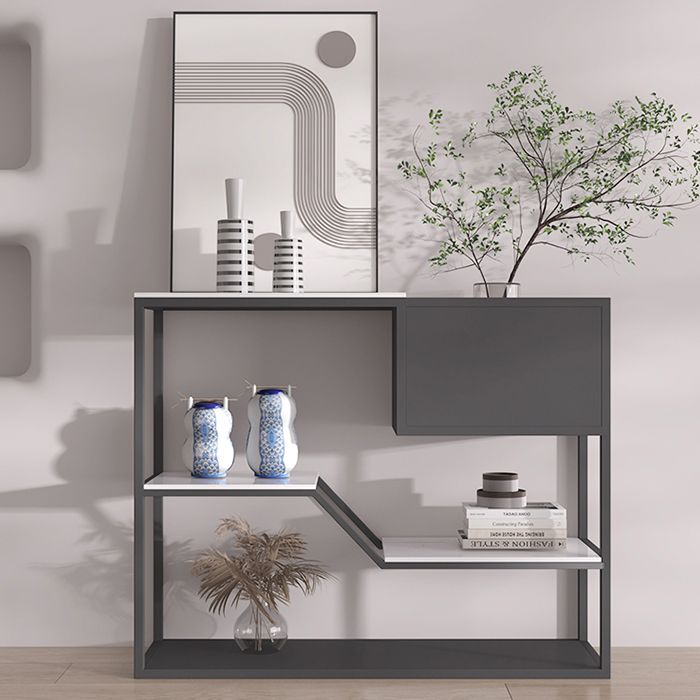 12 inch Wide Modern Accent Table Rectangle Shape Console Table for Hall