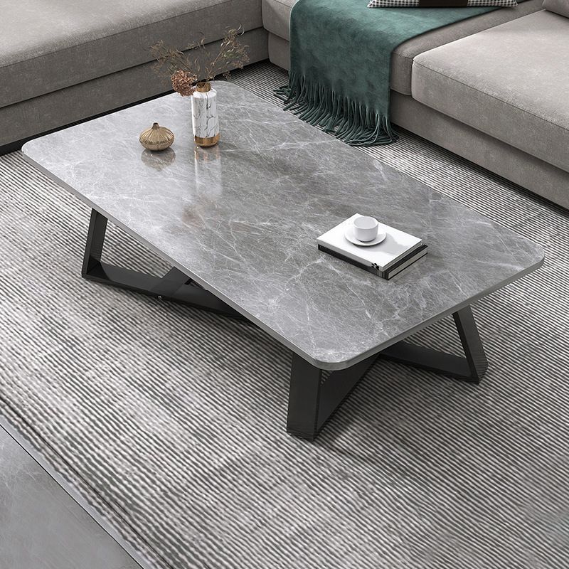 Cross Table Base Design Rectangular Faux Wood Table Ornate Style Coffee Table Clearhalo 'Coffee & Accent Tables' 'Coffee Tables' 'coffee_tables' 'furn' 'furn_coffee_tables' 'Furniture' 'Living Room Furniture' 1200x1200_7c194fa4-5f7c-47c3-84db-175de08b4149