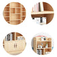 Scandinavian Natural Standard Bookshelf Pine Wood Vertical Bookcase Clearhalo 'Bookcases' 'furn' 'furn_bookcases' 'Furniture' 'furniture_bookcases' 'Office Furniture' 1200x1200_7c199605-c5ab-4bd6-bab7-10ae491e5211
