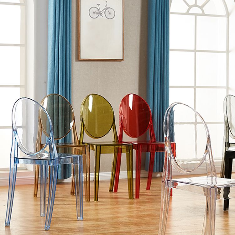 Scandinavian Style Dining Side Chair Open Back Plastic Dining Armless Chairs (Set of 4) Clearhalo ' kitchen&dining_furn' 'Dining Chairs' 'Dining Tables & Seating' 'dining_chair' 'furn' 'furn_dining_chair' 'Furniture' 'furniture_dining_chair' 'Kitchen & Dining Furniture' 'kitchen' 1200x1200_7c1b2e8a-fe18-4903-97ca-4543e95aeb8c