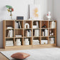 Modern Style Engineered Wood Bookcase Standard Closed Back Bookshelf