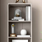 Solid Wood Bookshelf Modern Standard Bookshelf 10.5" W with Drawers