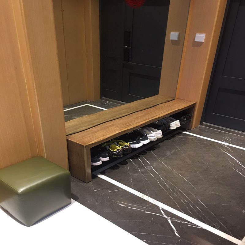 Solid Wood Rectangle Entryway Bench with Storage Entryway and Bedroom Bench Clearhalo 'Benches' 'Chairs & Seating' 'furn' 'furn_benches' 'Furniture' 'Living Room Furniture' 1200x1200_7c207f2e-ff1b-4e39-bf1b-dedf1c31f4ba