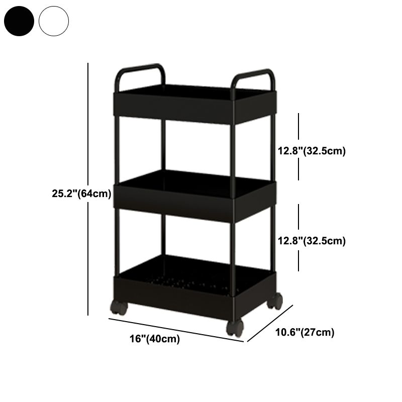 Moderno libreria etagere aperta scaffale in metallo scaffale in plastica scaffale con ruote di caster