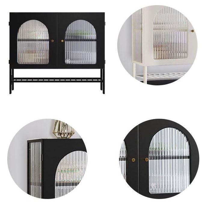 Server in ferro di ferro porte di vetro server di stile moderno per soggiorno per soggiorno