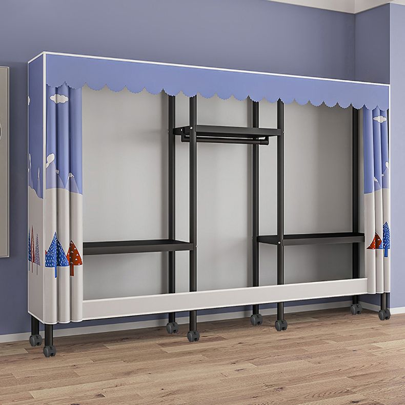 Armadio in stile contemporaneo armadio armadio in acciaio con asta di abbigliamento