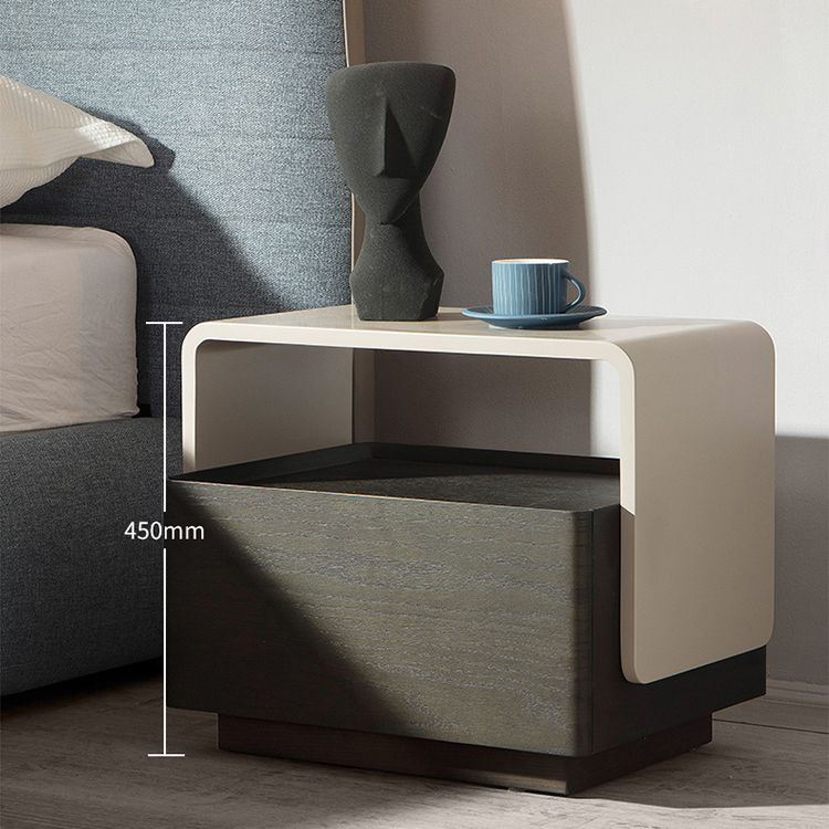 Armoire de chevet en bois d'ingénierie Tablette de chevet de lit moderne avec tiroir